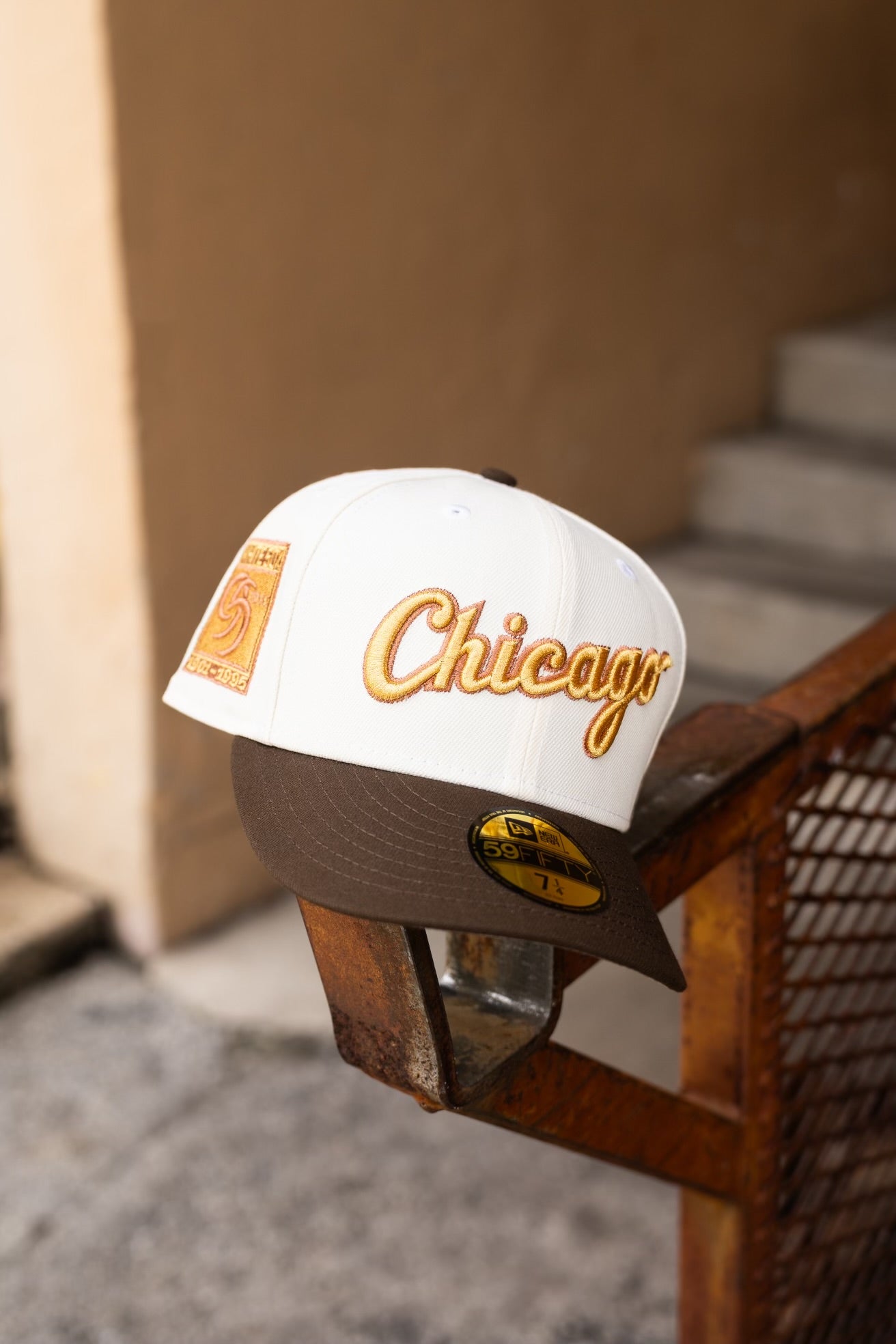 New Era Chicago White Sox 95th Anniversary Grey UV (Off White/Walnut) 59Fifty Fitted - New Era