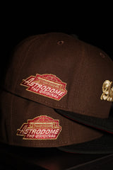 New Era Houston Astros Astrodome The Original Side Patch Fitted (Brown/Black) - New Era