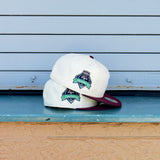 New Era Philadelphia Phillies Citizens Bank Park Side Patch Fitted (Chrome/Maroon) - New Era