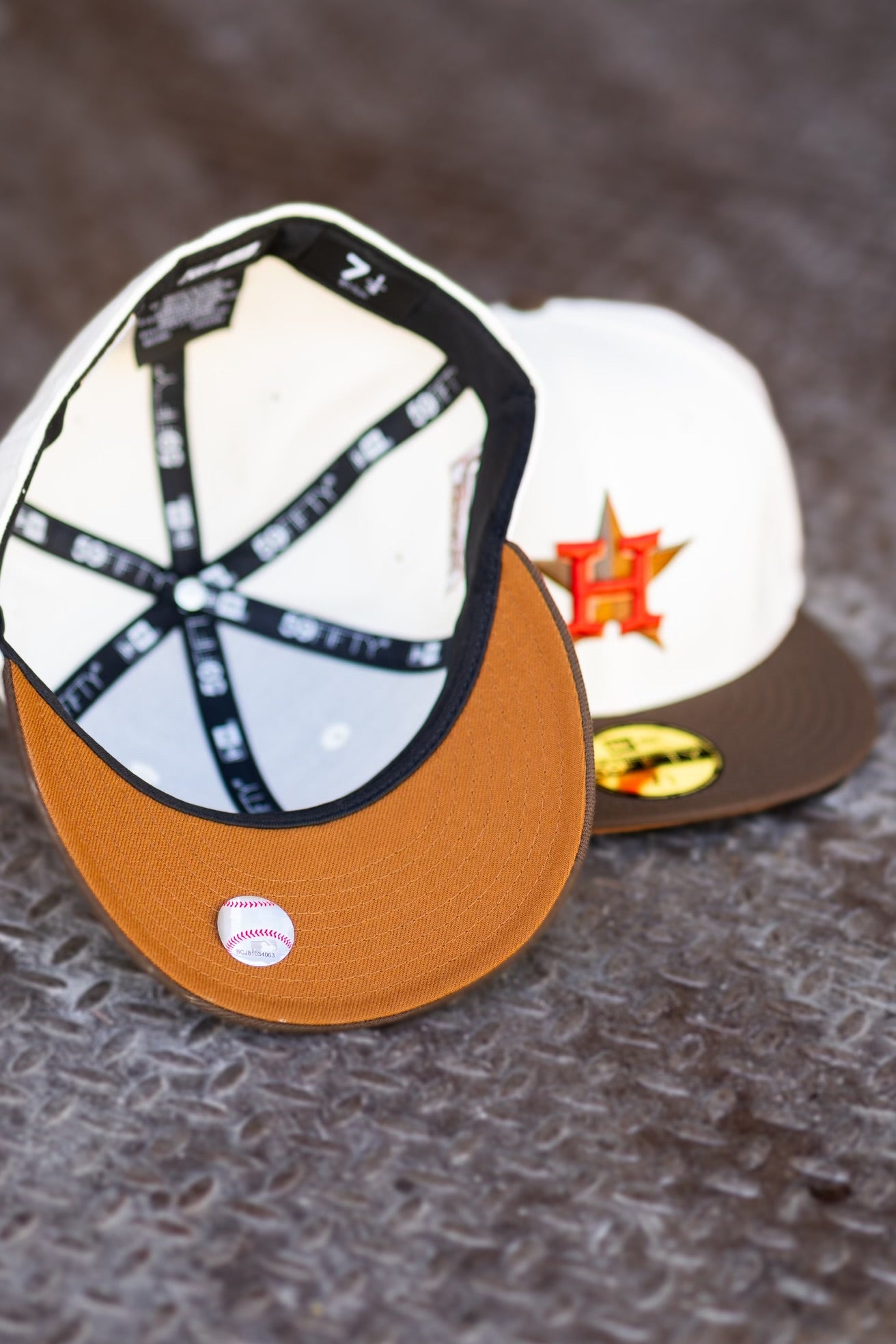 New Era Houston Astros 50th Anniversary Bronze UV (Off White/Walnut) 59Fifty Fitted - New Era