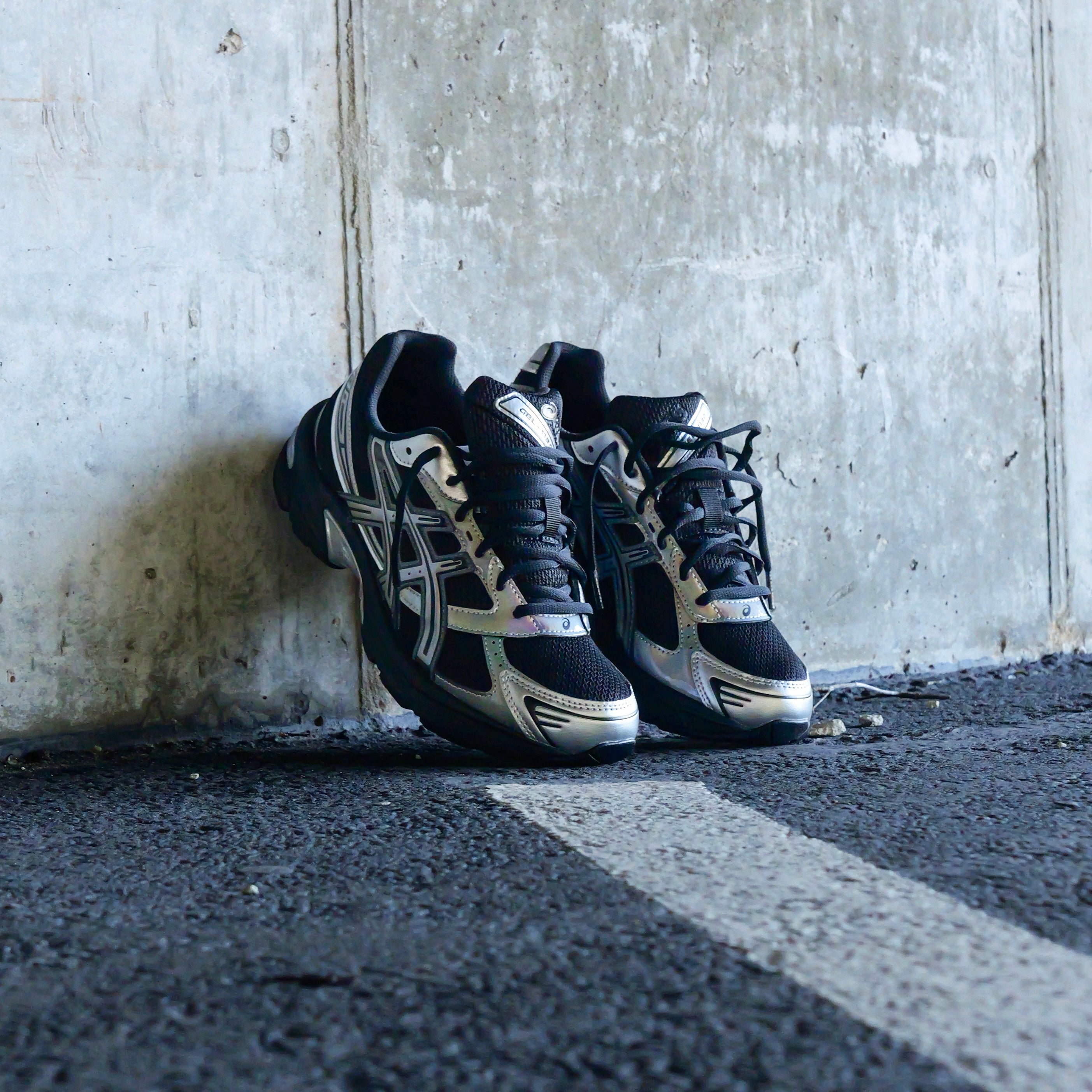 Mens Asics Gel-1130 “Holiday Pack” (Black/Pure Silver)