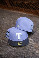 New Era Texas Rangers Final Season Grey UV (Lavender/Graphite) 59Fifty Fitted - New Era