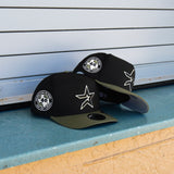 New Era Houston Astros 40th Anniversary 9FIFTY A-Frame Snapback-(Black/Olive)