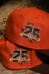 New Era Houston Texans 25th Season Side Patch Grey UV 59Fifty Fitted (Rust/Burnt Wood)