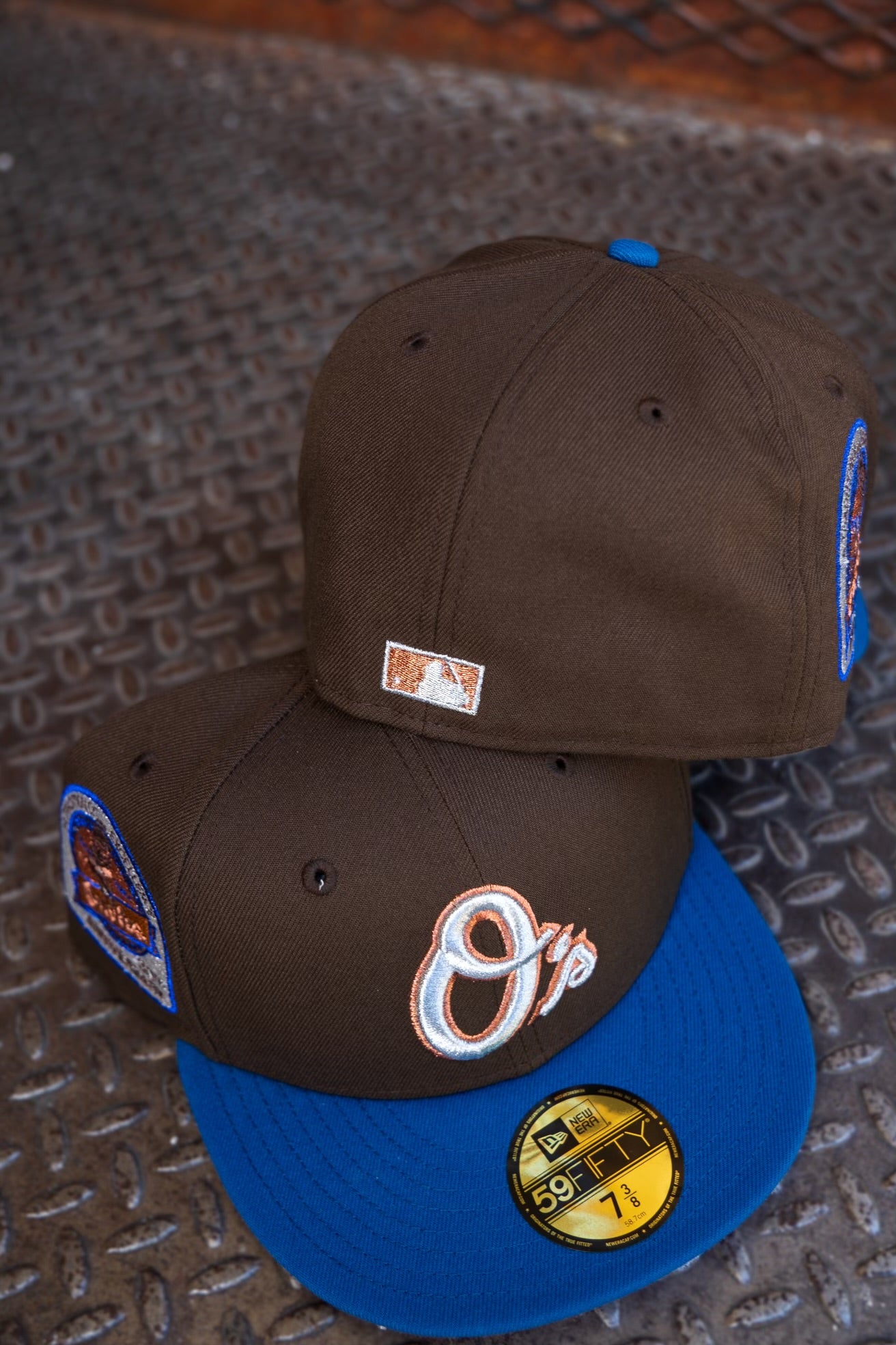 New Era Baltimore Orioles 30th Anniversary Pink UV (Mocha/Seashore Blue) 59Fifty Fitted - New Era