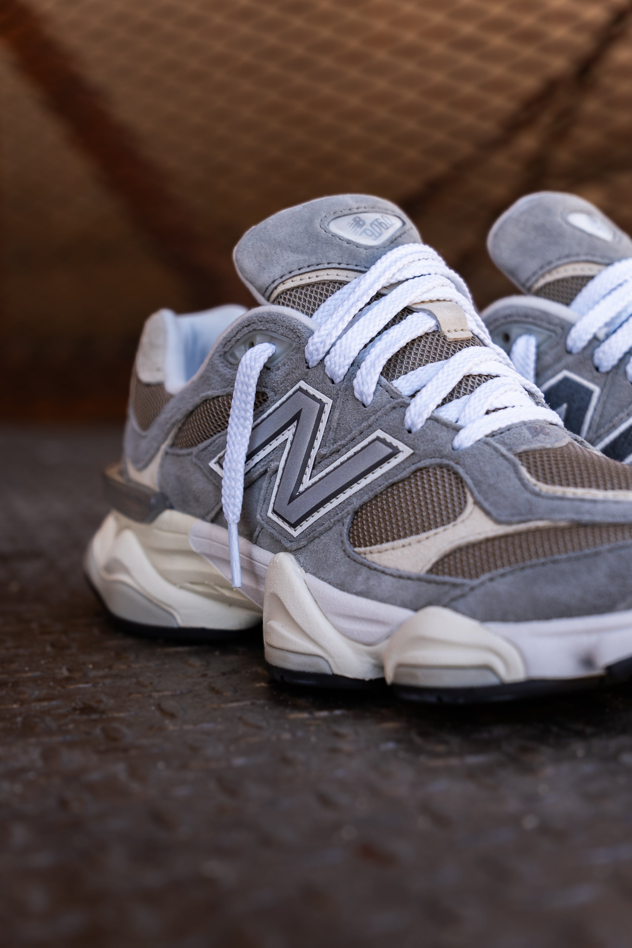 Mens New Balance 9060 (Grey/Brown) - U9060LBA - New Balance