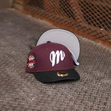 New Era Diablos Rojos Del Mexico Grey UV (Maroon/Black) 59Fifty Fitted - New Era