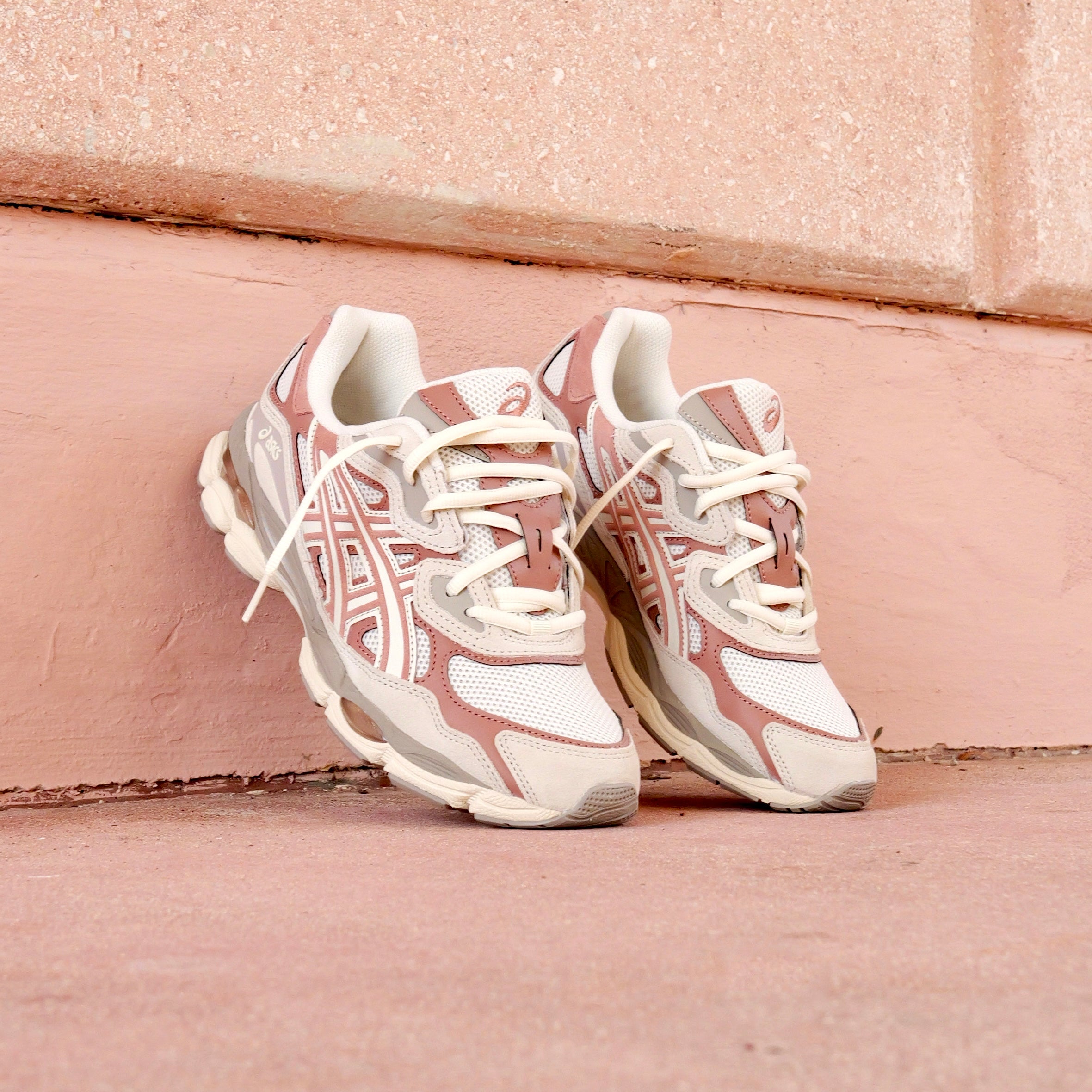 Mens Asics Gel-NYC (Cream/Umeboshi)
