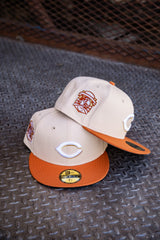 Cincinnati Reds 2003 Inaugural Season Grey UV (Mango Mocha/Orange) 59Fifty Fitted - New Era