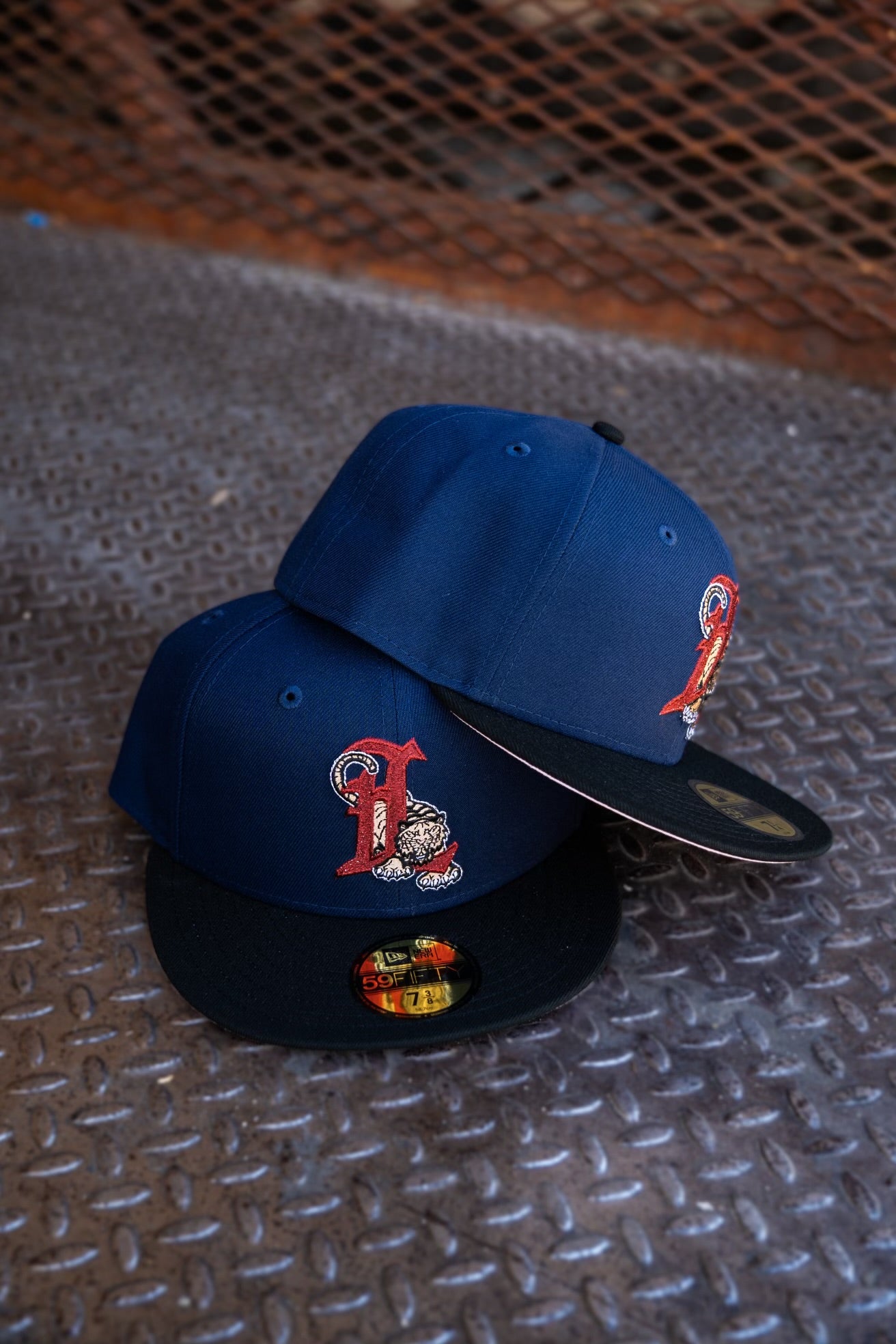 New Era Lakeland Tigers Pink UV (Navy/Black) 59Fifty Fitted - New Era
