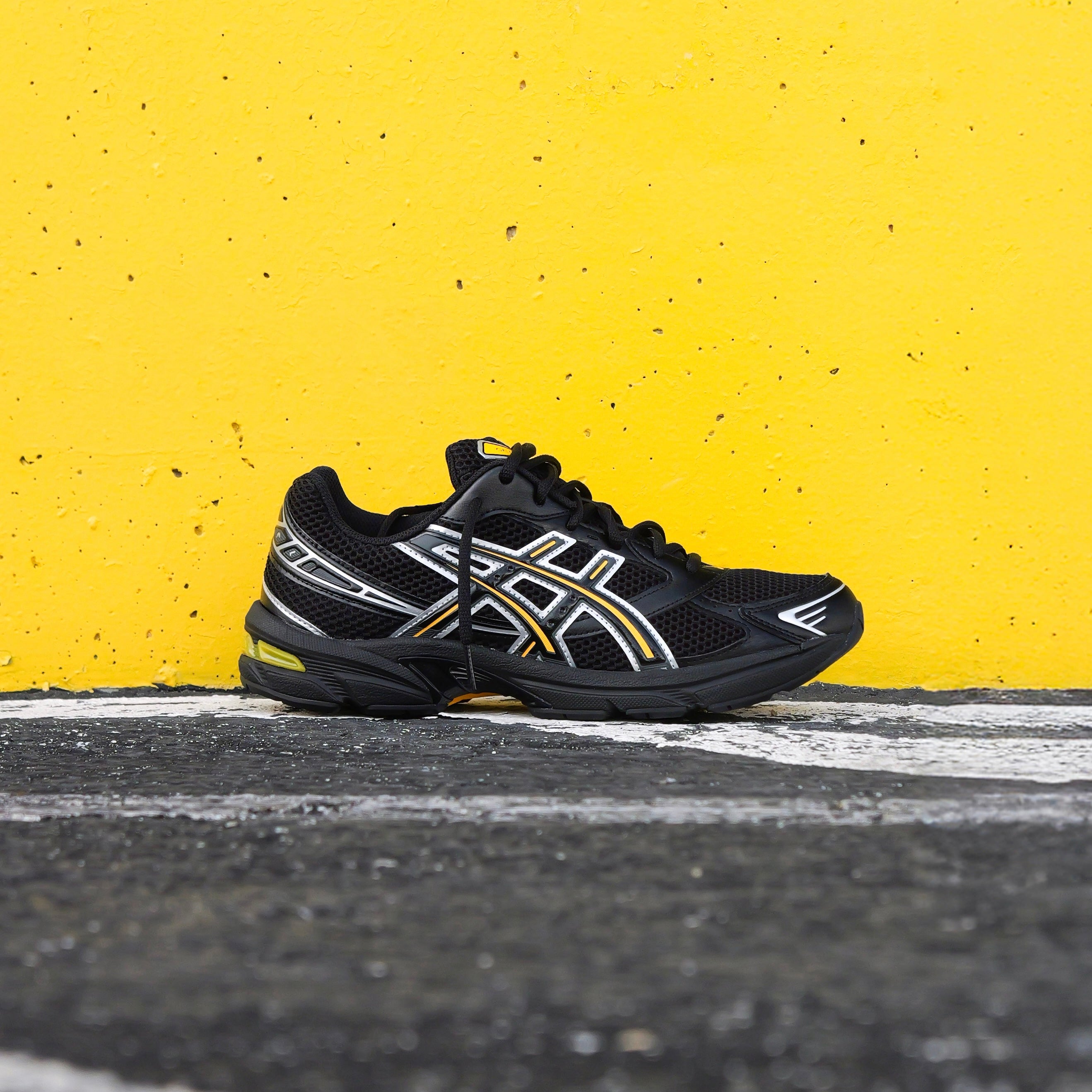 Mens Asics Gel-1130 (Black/Yellow)