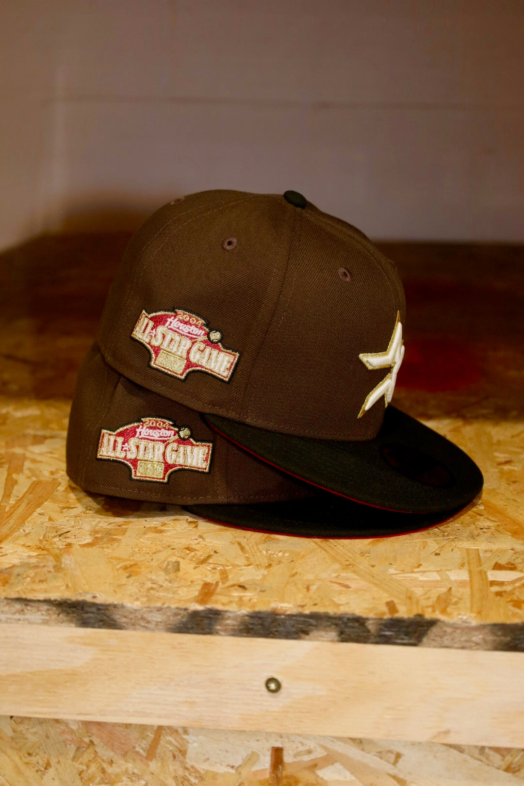 New Era Houston Astros 2004 All-Star Game Red UV 59Fifty Fitted (Walnut/Black) - New Era