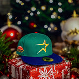 New Era Houston Astros Astrodome Grey UV (Green/Royal) 59Fifty Fitted - New Era