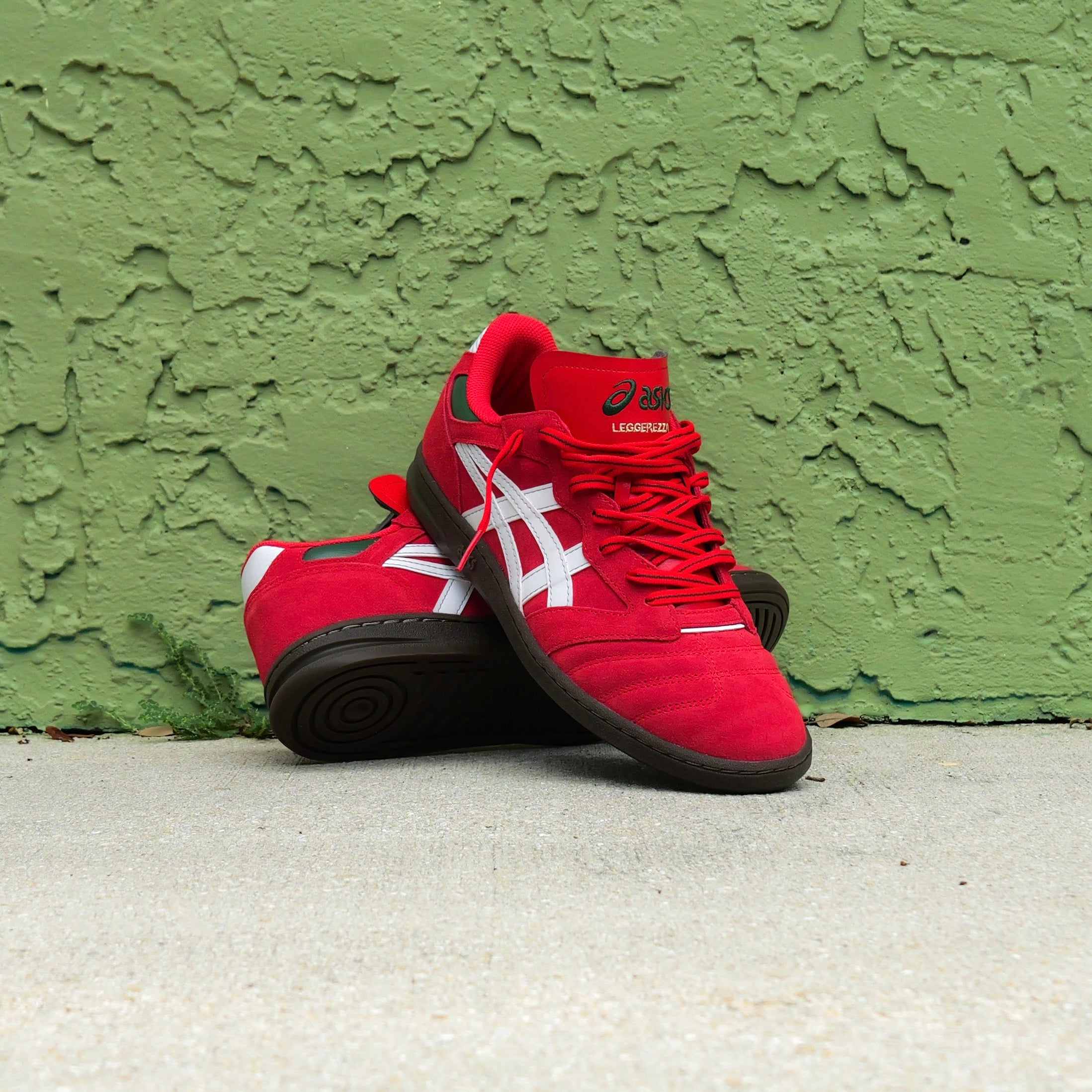 Mens Asics LEGGEREZZA ST (Classic Red/White)