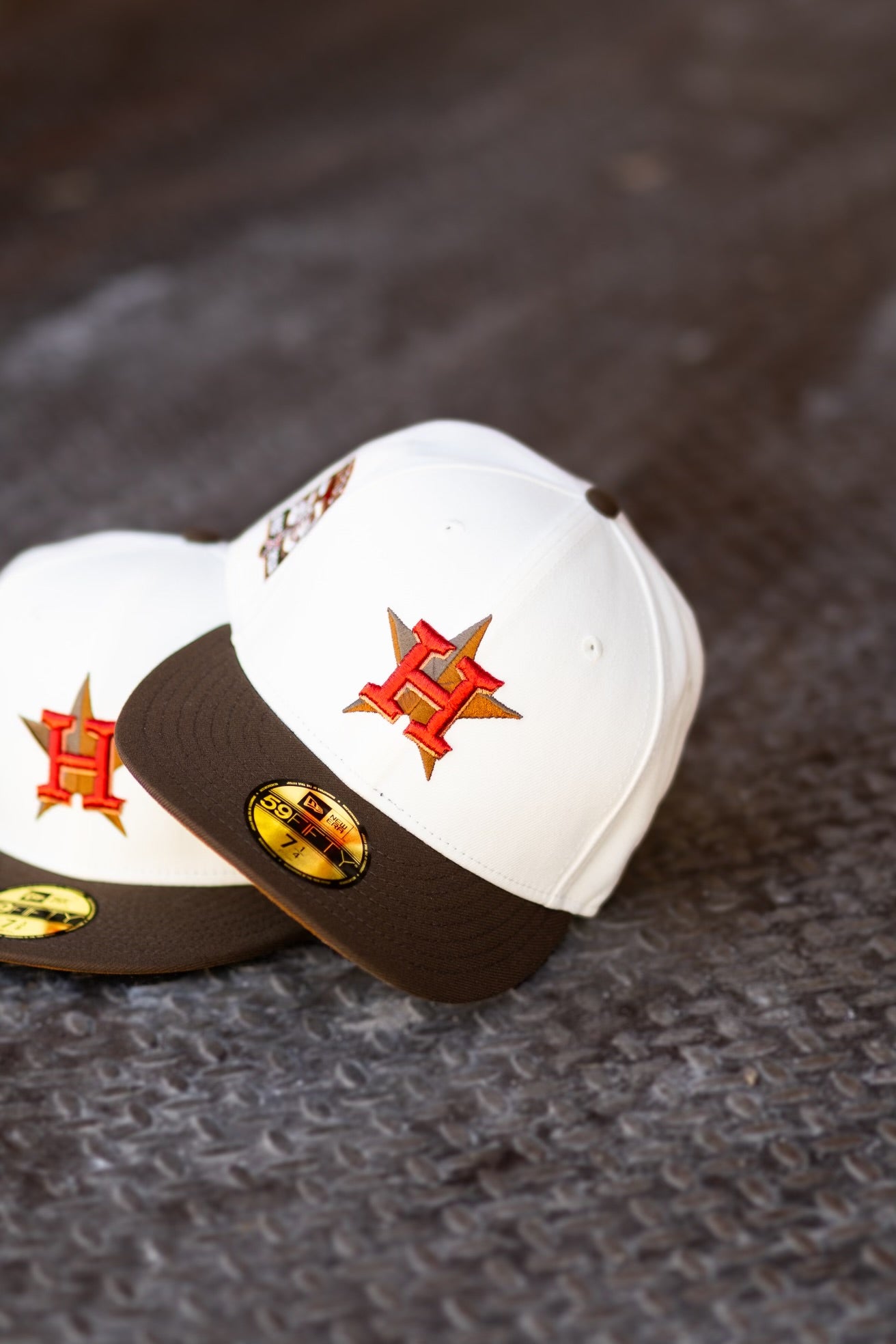 New Era Houston Astros 50th Anniversary Bronze UV (Off White/Walnut) 59Fifty Fitted - New Era