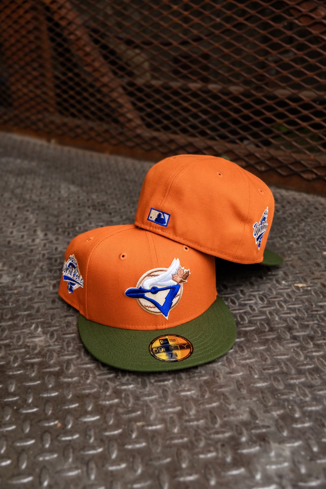 New Era Toronto Blue Jays 1992 World Series Orange UV (Orange/Olive) 59Fifty Fitted - New Era