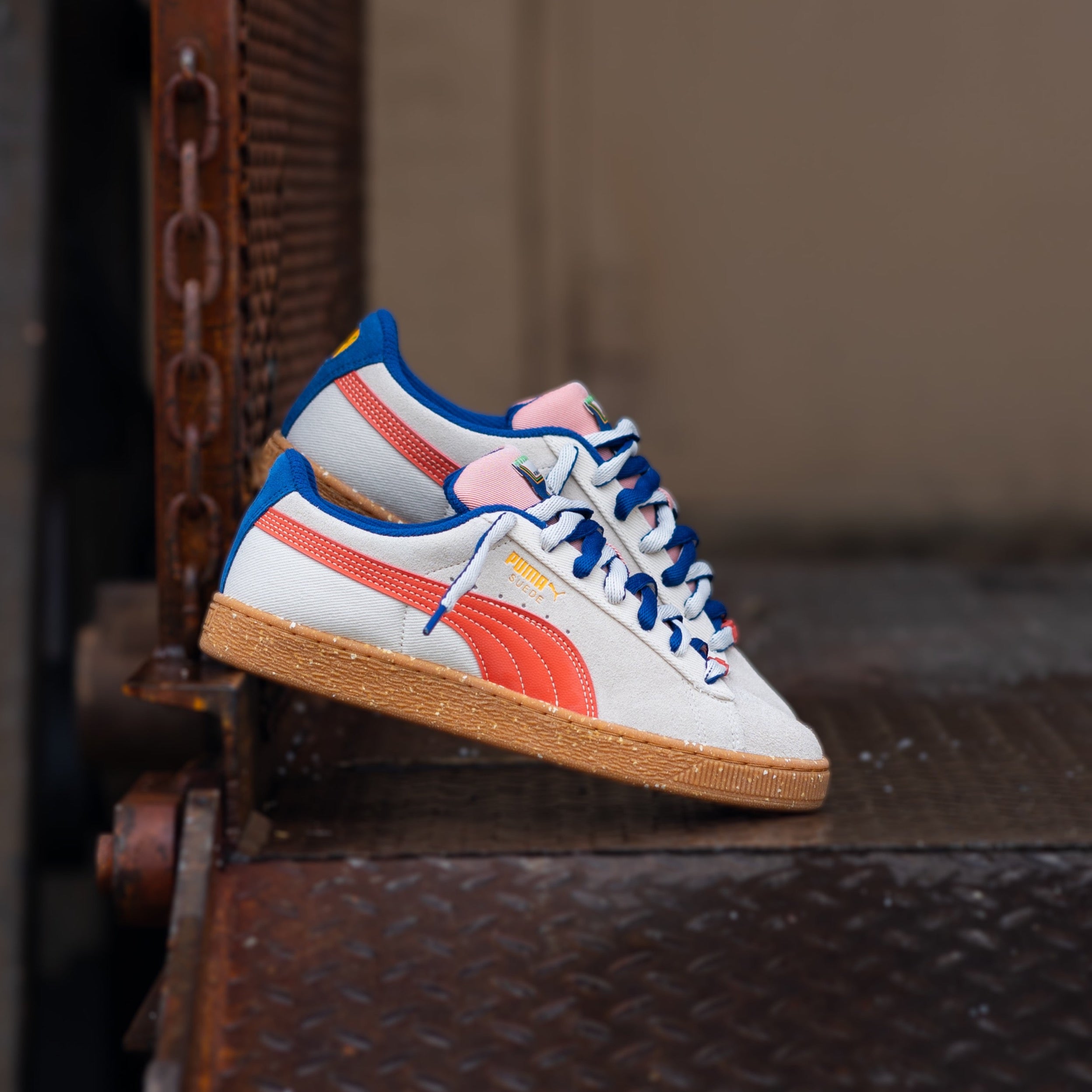 Mens Puma Suede Podium (Alpine Snow/Gum) - Puma