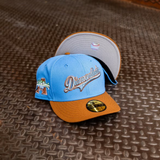 New Era Arizona Diamondbacks 2001 World Series Champions Grey UV 59Fifty Fitted (Air Force Blue/Peanut) - New Era