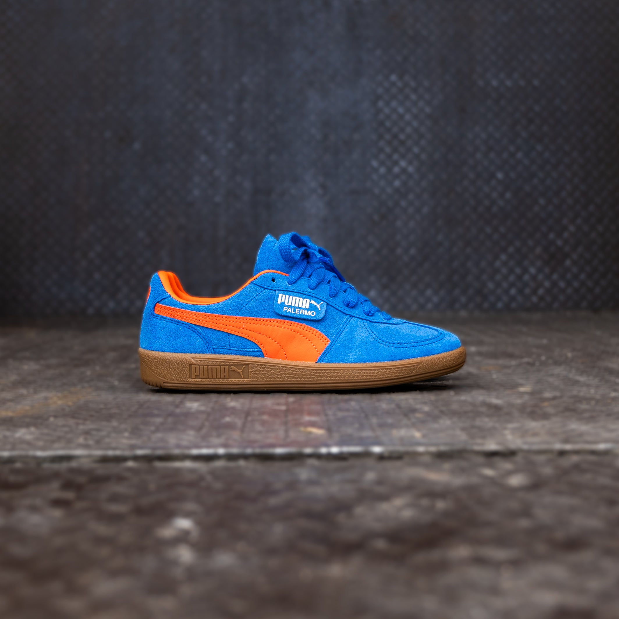 Mens Puma Palermo (Hyperlink Blue/Flame Flicker/Gum) - Puma