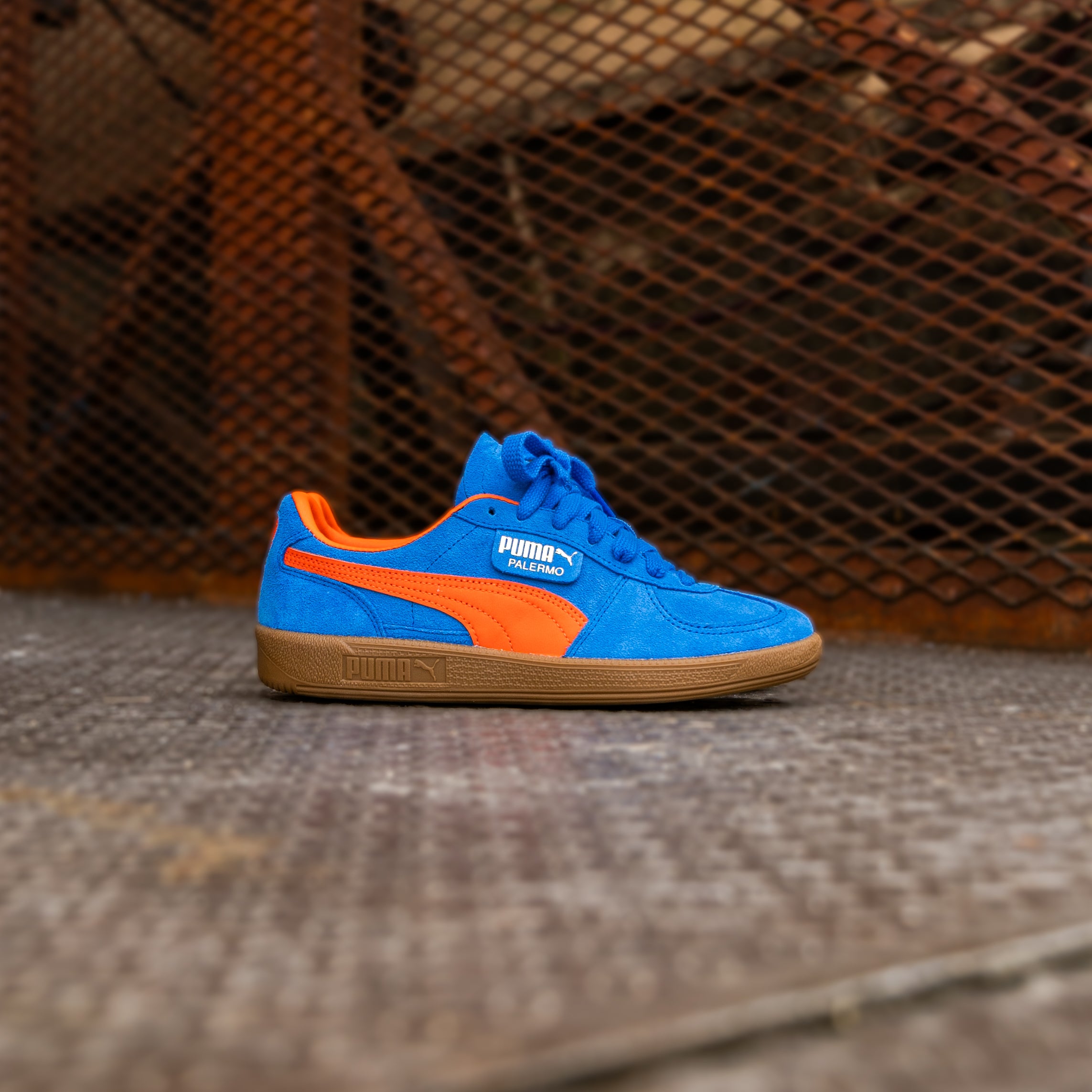 Mens Puma Palermo (Hyperlink Blue/Flame Flicker/Gum) - Puma