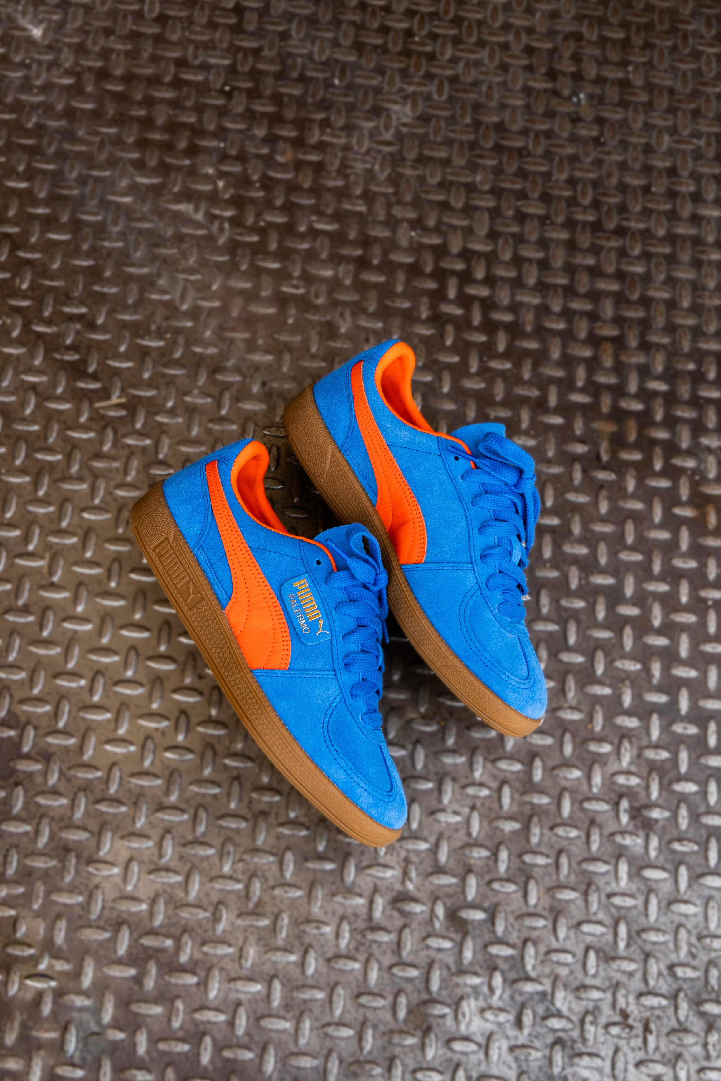 Mens Puma Palermo (Hyperlink Blue/Flame Flicker/Gum) - Puma