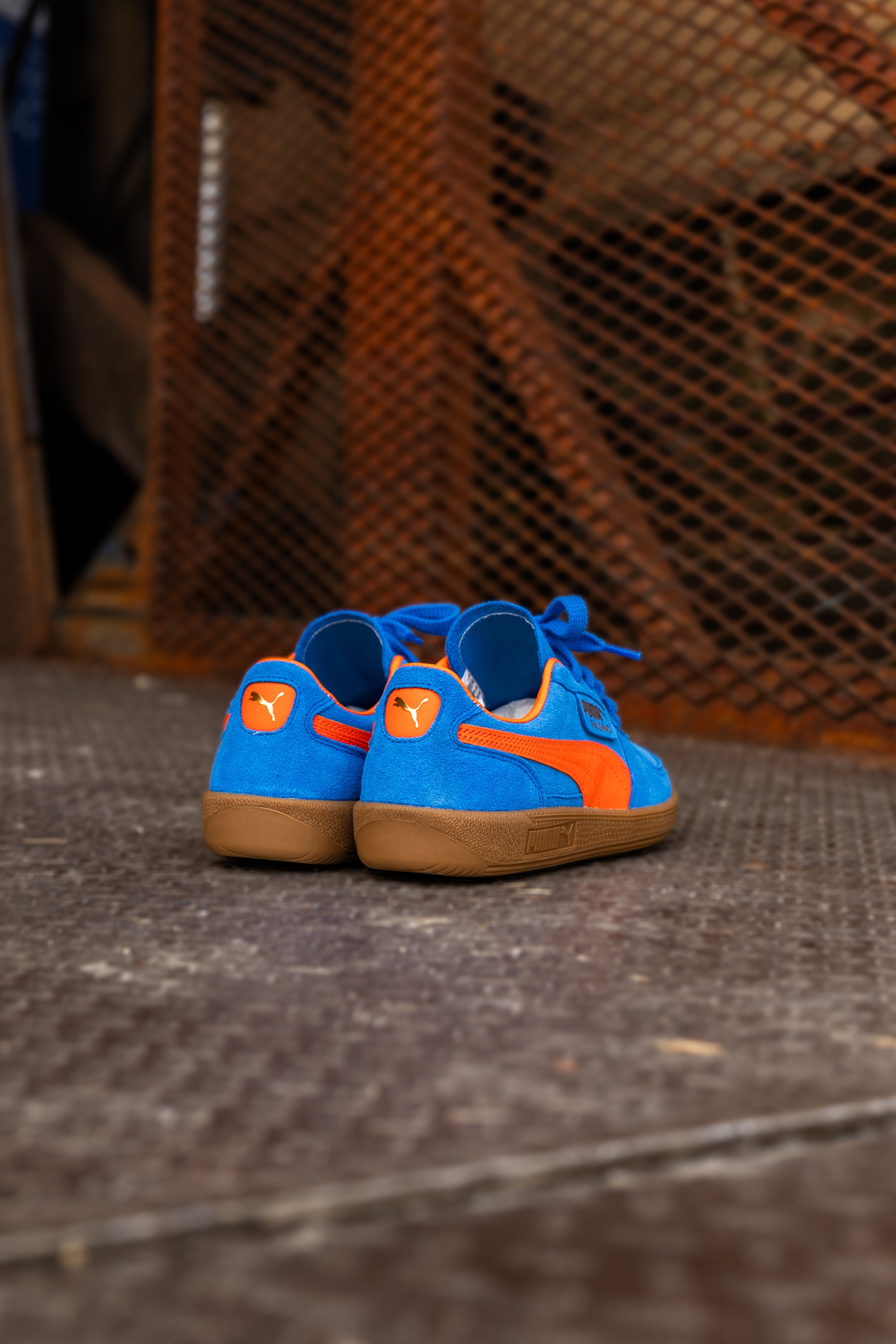 Mens Puma Palermo (Hyperlink Blue/Flame Flicker/Gum) - Puma