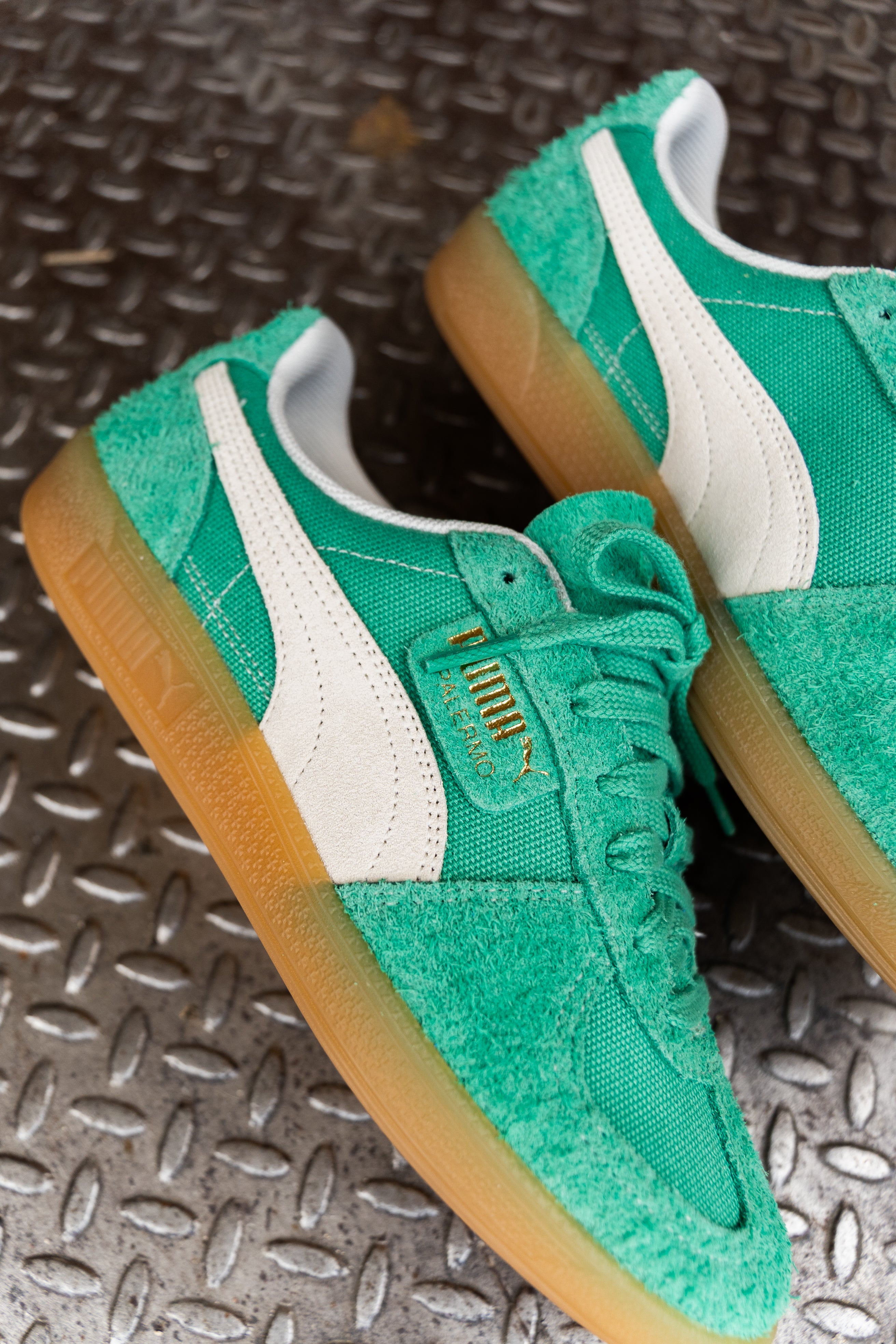 Mens Puma Palermo Vintage (Jade Frost/Frosted Ivory/Gum) - Puma