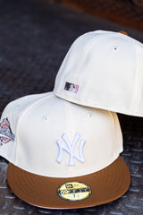 New Era New York Yankees 1996 WS Pink UV 59Fifty Fitted (Off White/Peanut) - New Era