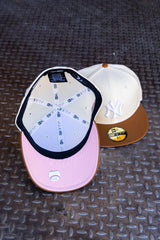 New Era New York Yankees 1996 WS Pink UV 59Fifty Fitted (Off White/Peanut) - New Era