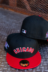 New Era Chicago White Sox Grey UV 59Fifty Fitted (Black/Red) - New Era