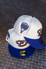 New Era Arizona Diamondbacks 1998 Inaugural Season Green UV 59Fifty Fitted (Off White/Purple) - New Era