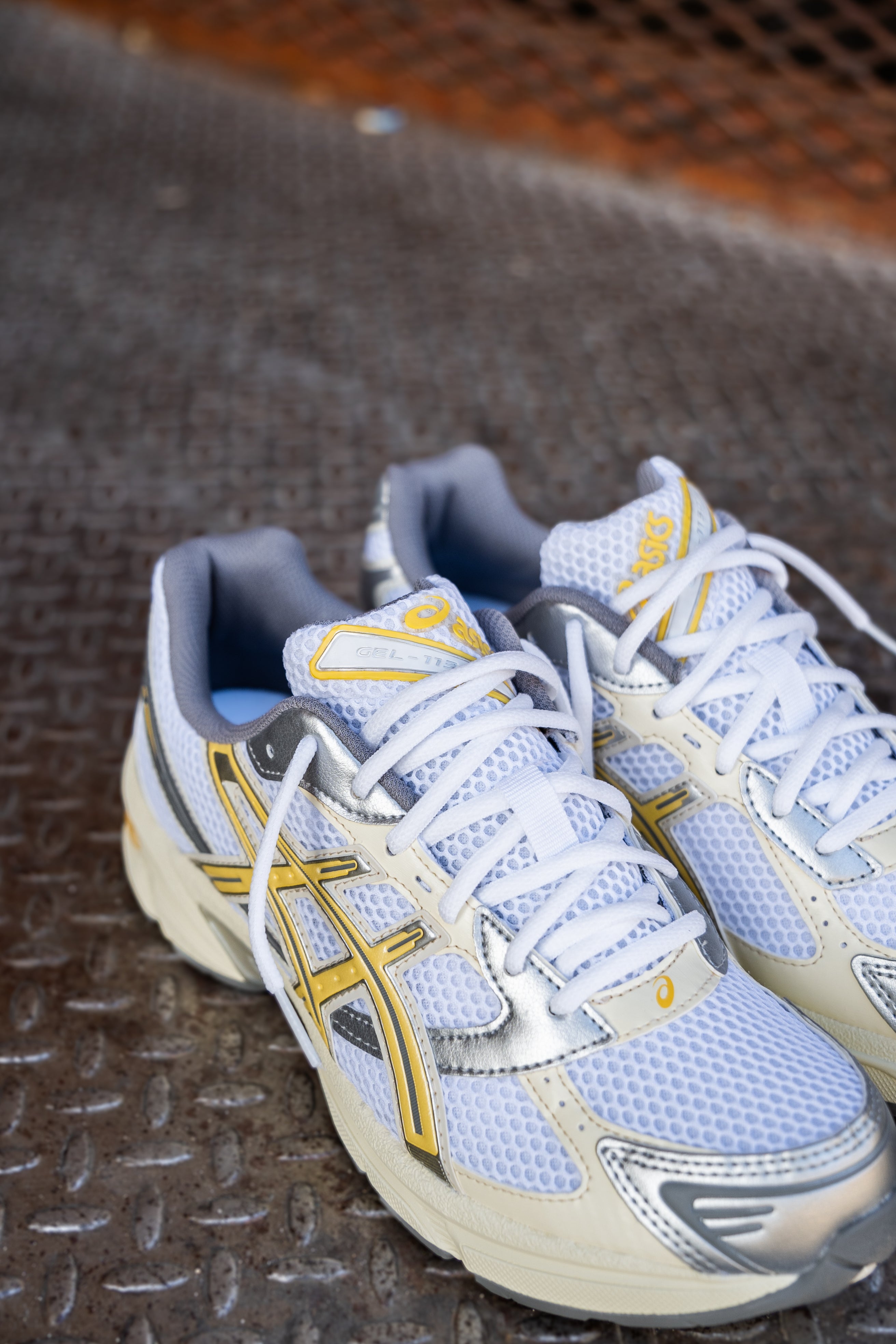 Mens Asics Gel-1130 (White/Faded Yellow) - Asics