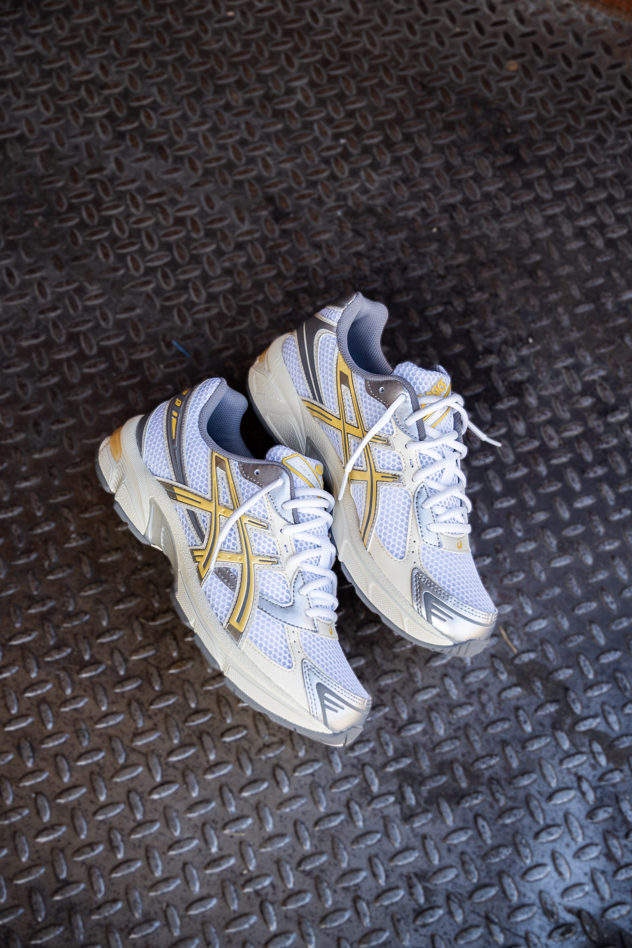 Mens Asics Gel-1130 (White/Faded Yellow) - Asics