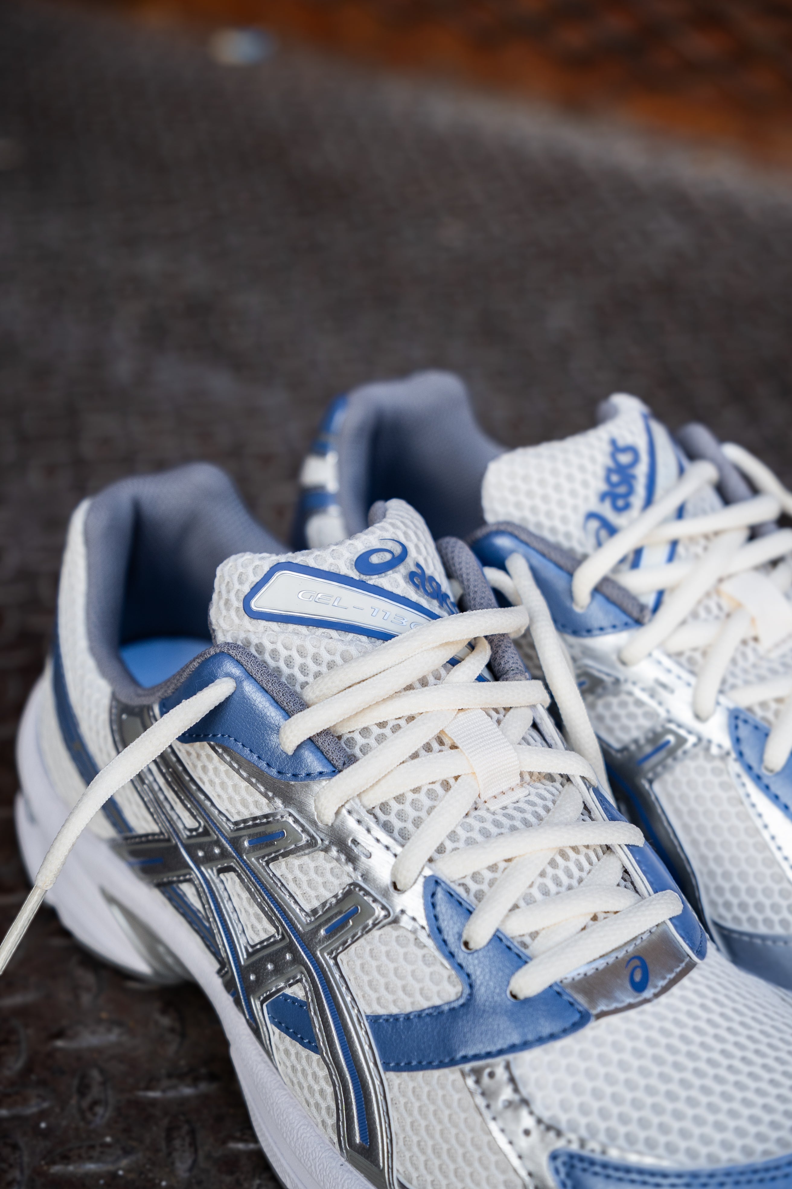 Mens Asics Gel-1130 (Cream/Blueberry) - Asics
