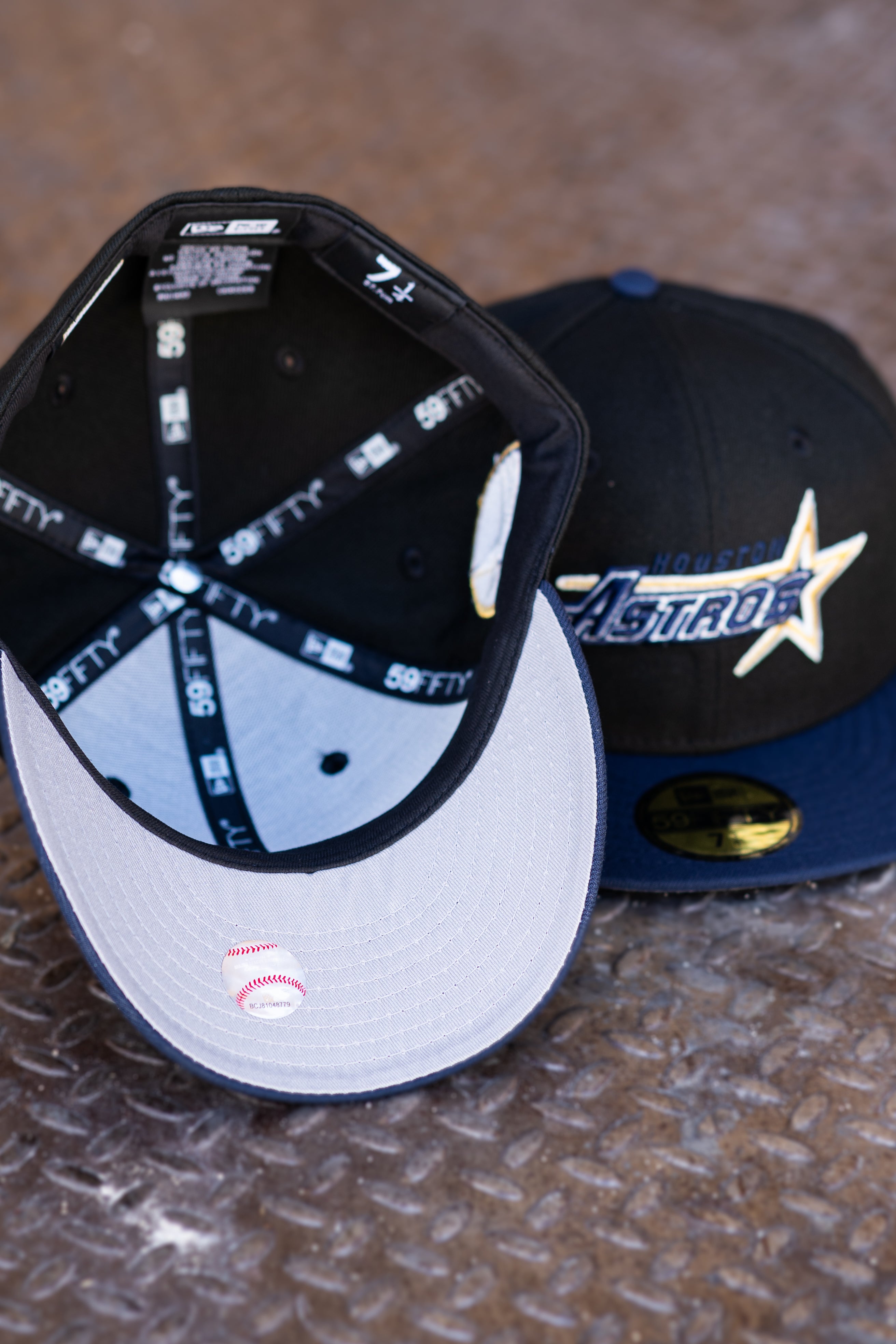 New Era Houston Astros 35th Anniversary Grey UV (Black/Navy) 59Fifty Fitted - New Era