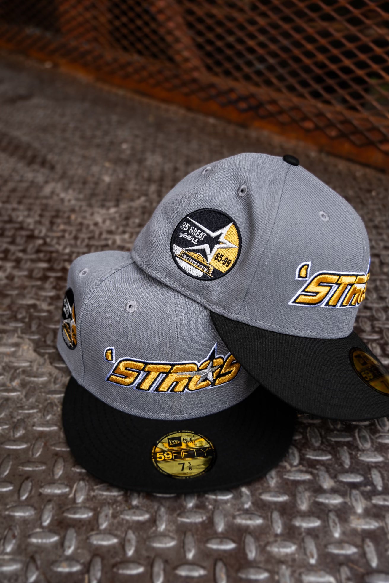 New Era Houston Astros 35th Anniversary Silver UV 59Fifty Fitted (Storm Grey/Black) - New Era