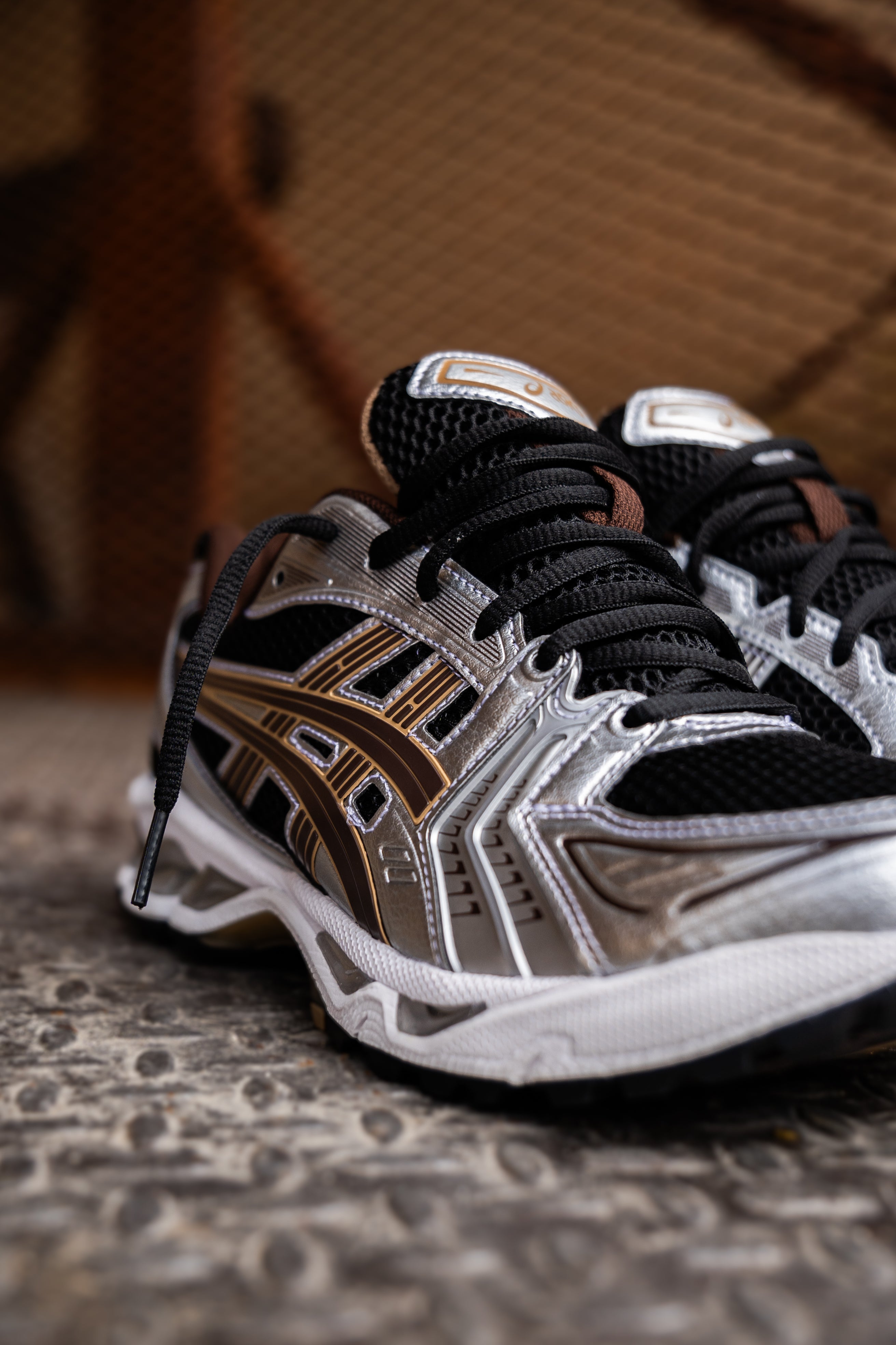Mens Asics Gel-Kayano 14 (Black/Coffee) - VIP Asics