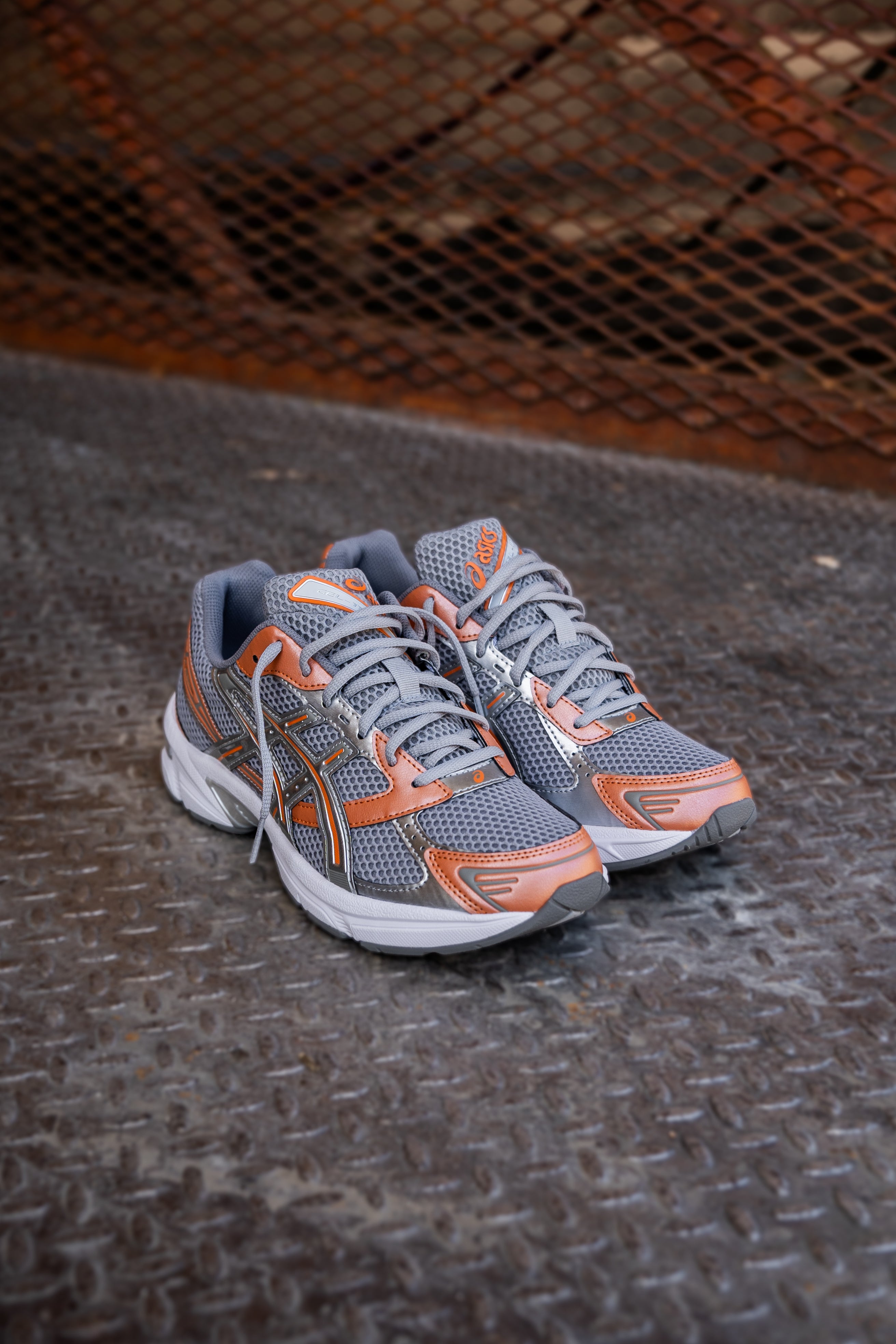 Mens Asics Gel-1130 (Cement Grey/Rust Orange) - Asics