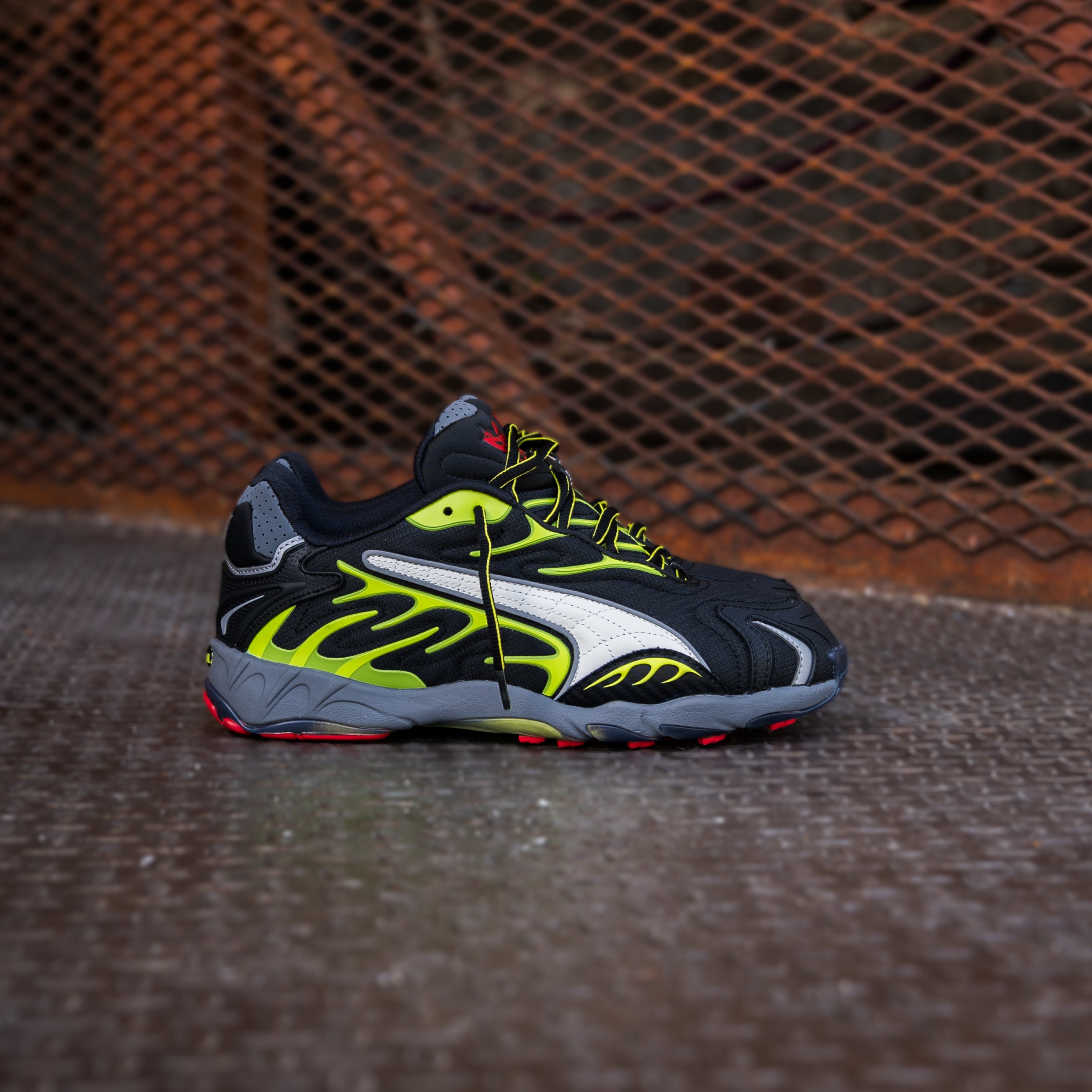 PUMA x A$AP ROCKY Inhale Mesh (Black/Warm White/Lime Pow) - Puma