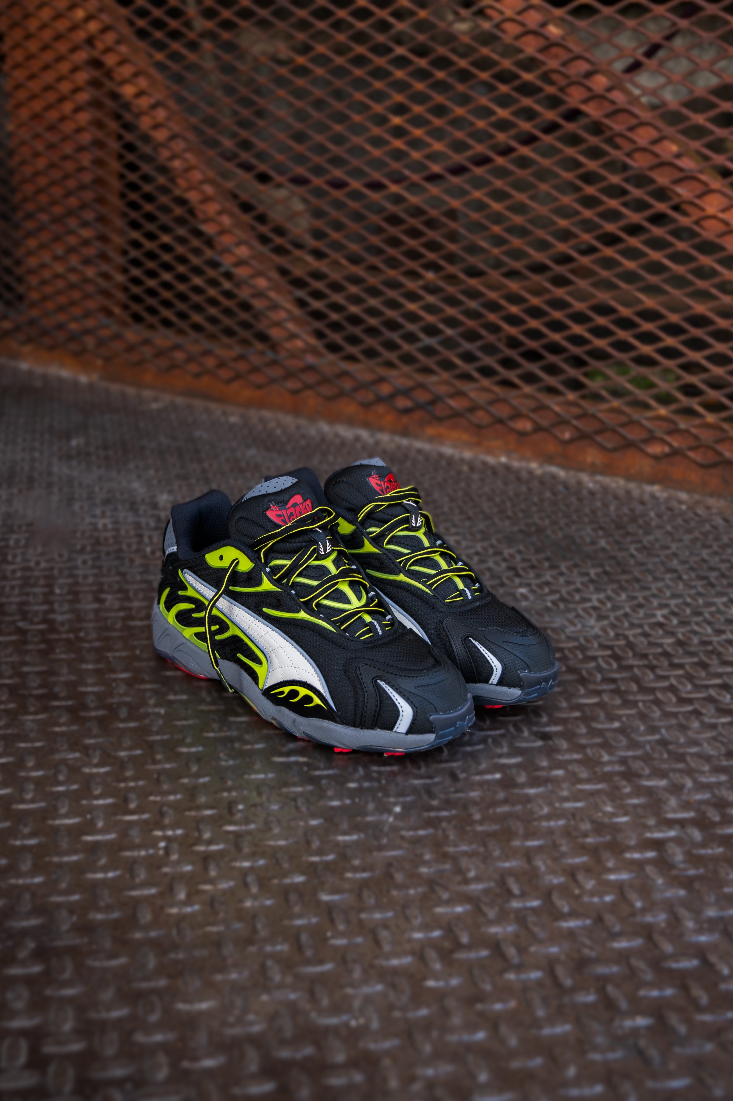 PUMA x A$AP ROCKY Inhale Mesh (Black/Warm White/Lime Pow) - Puma