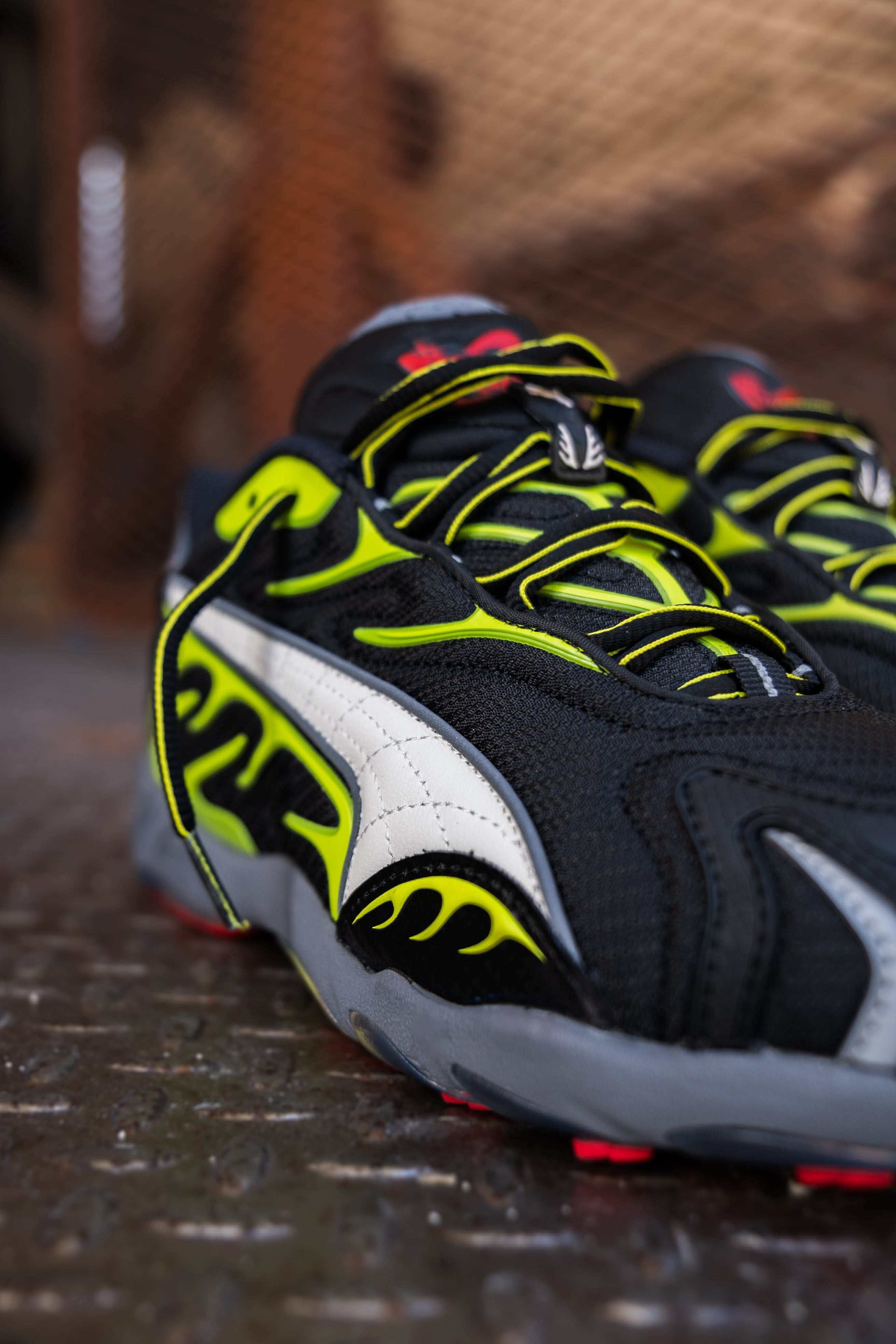 PUMA x A$AP ROCKY Inhale Mesh (Black/Warm White/Lime Pow) - Puma