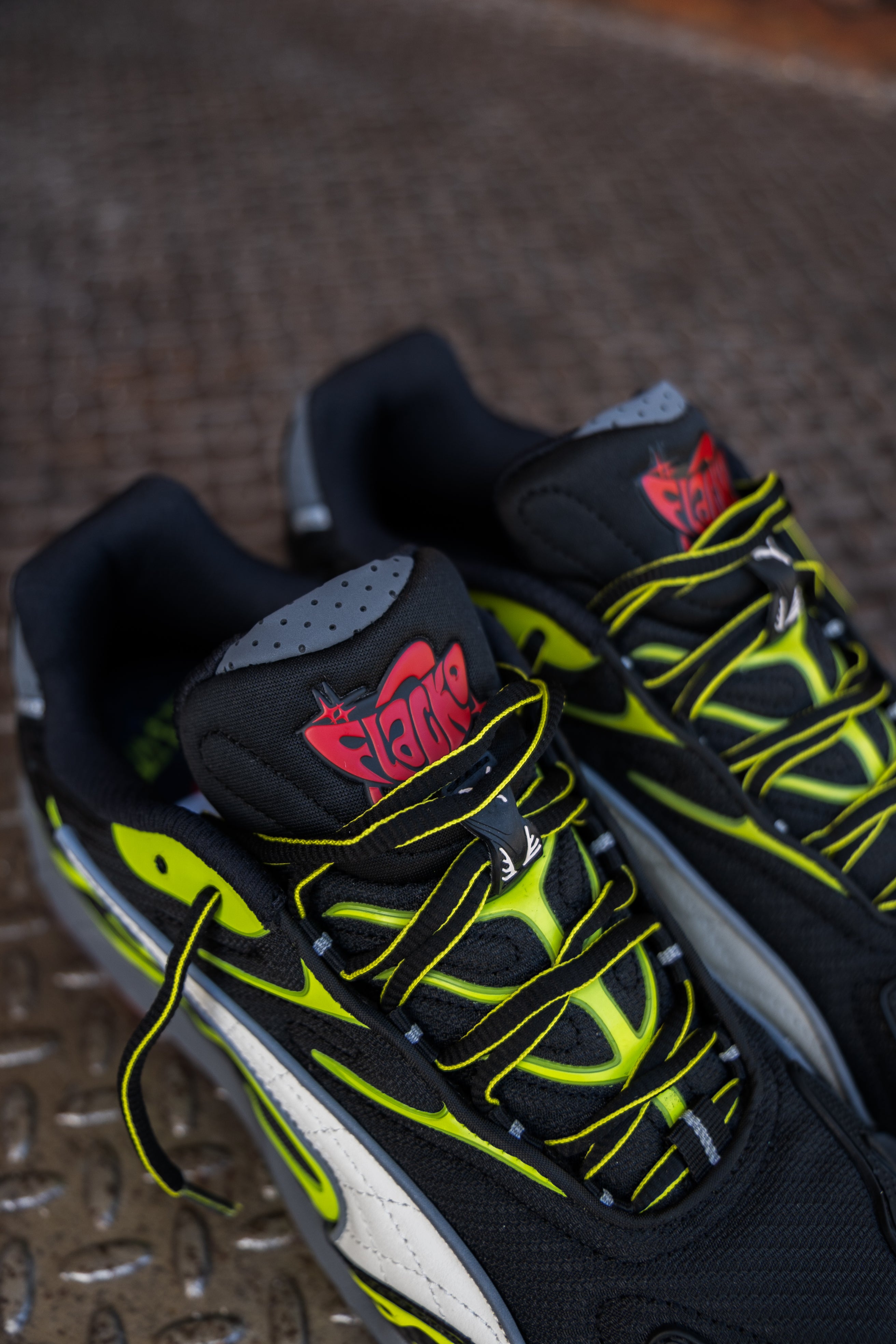 PUMA x A$AP ROCKY Inhale Mesh (Black/Warm White/Lime Pow) - Puma