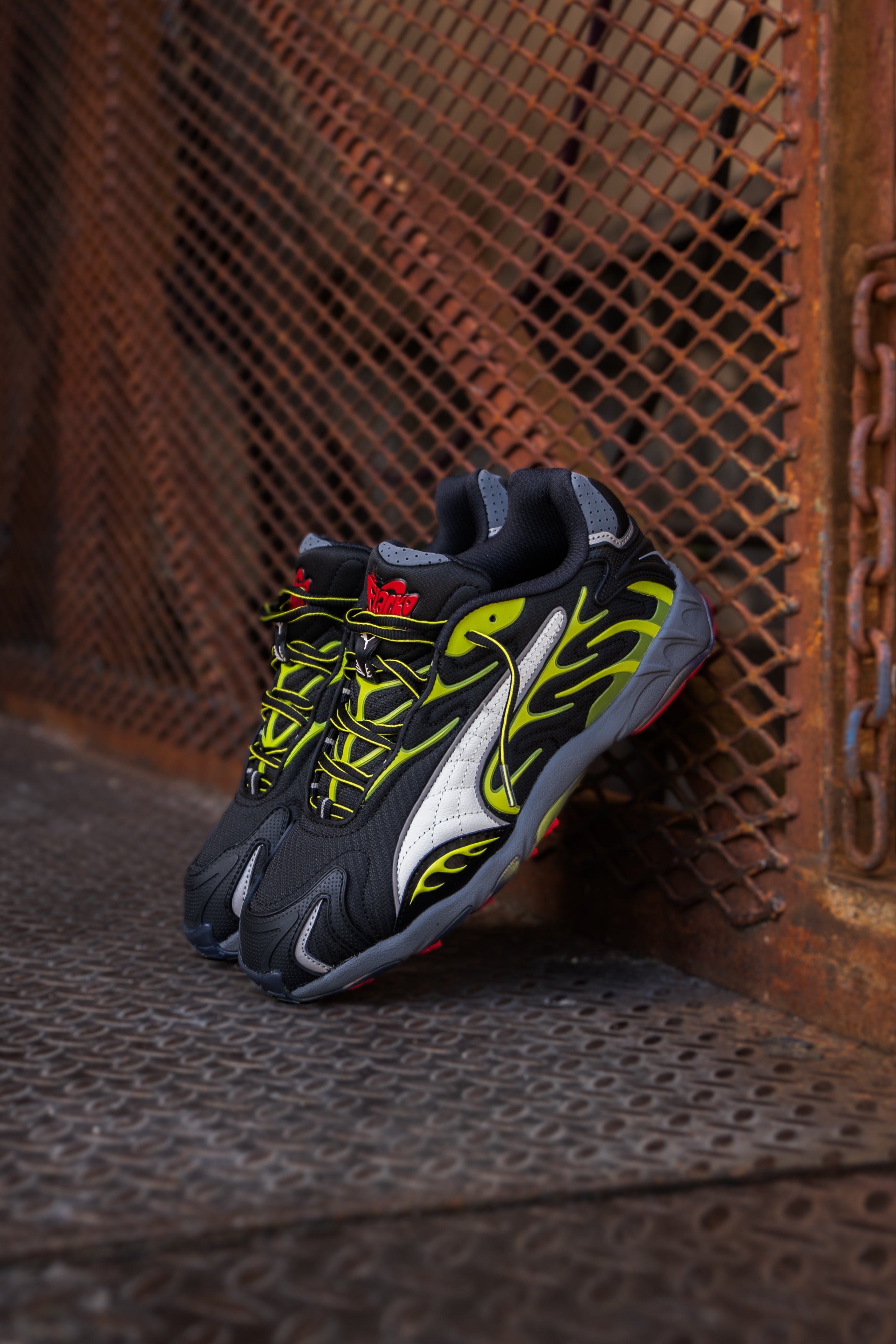 PUMA x A$AP ROCKY Inhale Mesh (Black/Warm White/Lime Pow) - Puma