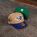 New Era Baltimore Ravens 10th Anniversary Green UV (Khaki/Purple) 59Fifty Fitted - New Era