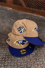 New Era Baltimore Ravens 10th Anniversary Green UV (Khaki/Purple) 59Fifty Fitted - New Era