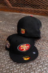 New Era San Francisco 49ers 75th Anniversary Pink UV (Black) 59Fifty Fitted - New Era