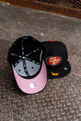 New Era San Francisco 49ers 75th Anniversary Pink UV (Black) 59Fifty Fitted - New Era