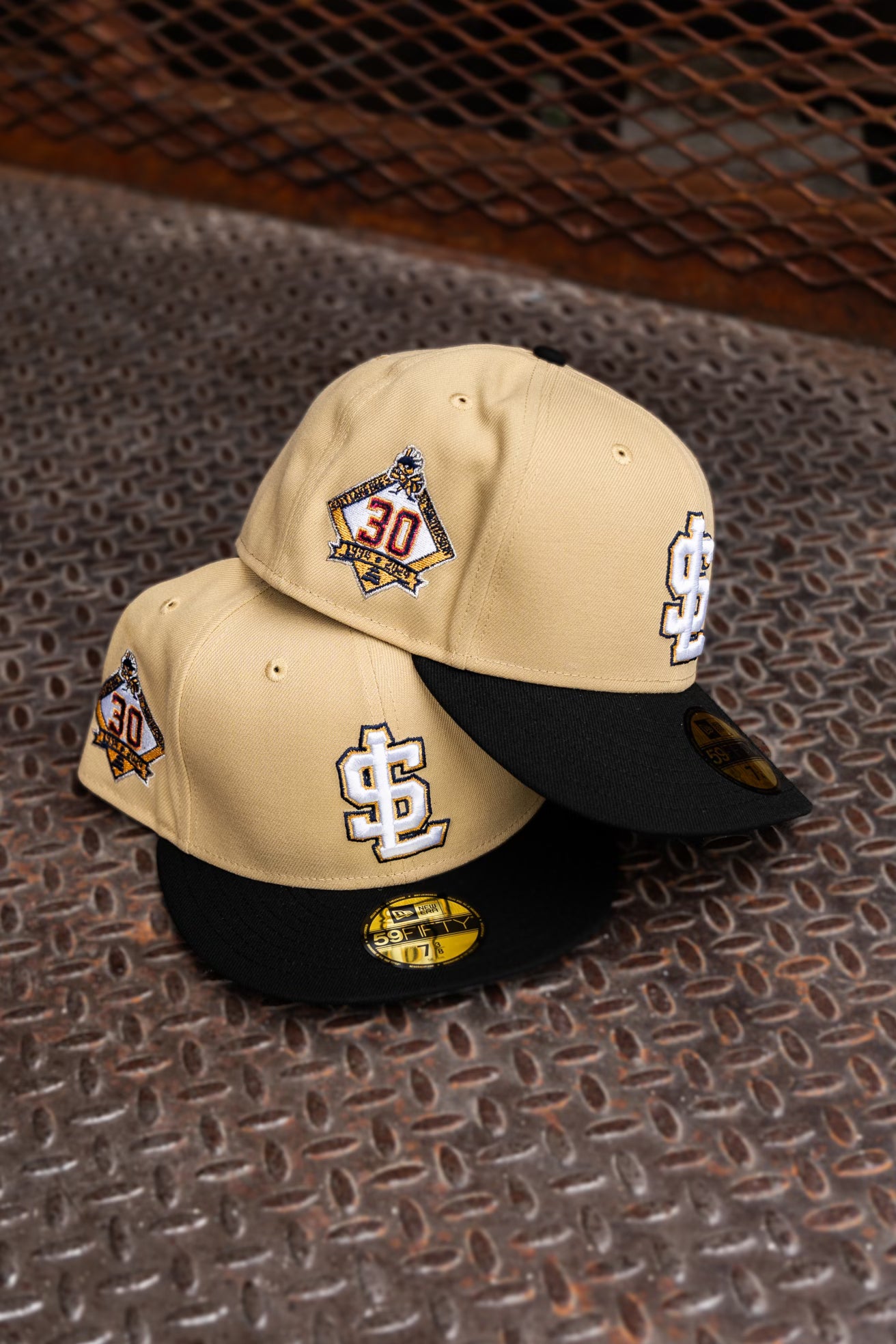 New Era Salt Lake City Bee 30th Anniversary Grey UV (Vegas Gold/Black) 59Fifty Fitted - New Era