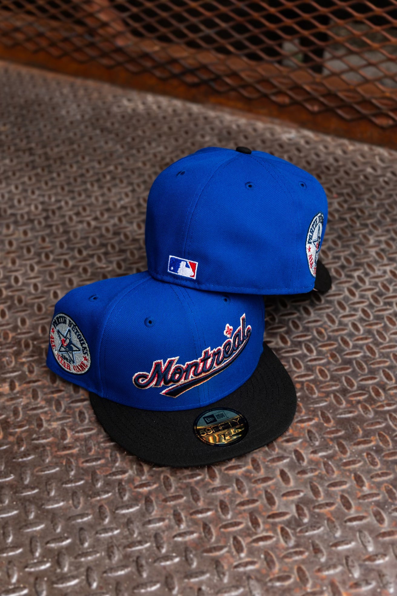 New Era Montreal Expos 1982 All-Star Game Pink UV (Royal/Black) 59Fifty Fitted - New Era
