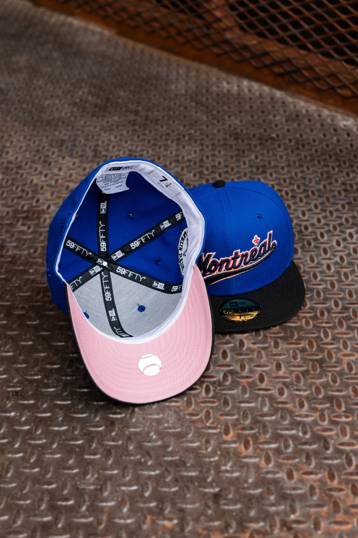 New Era Montreal Expos 1982 All-Star Game Pink UV (Royal/Black) 59Fifty Fitted - New Era